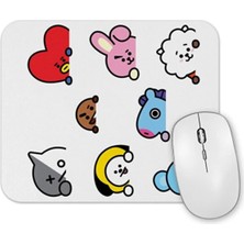 Toyaso Bts Hearts BT21 Temalı Mouse Pad