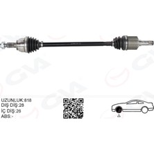 GVA Depomix Komple Aks Arka Sağ/sol Freelander 2 L359 2.0 Si4 2.2td4 06 14 820MM Diş 28 Diferansiyel Diş 26