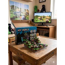 Manyetik Yapı Blokları My World Minecraft Parçalı Mıknatıslı Bloklar