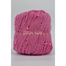 Şirin Yün Boncuklu El Örgü Ipi 50 Gram 150 Metre Pembe 3405