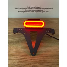 RS200 Neon LED Stop Lambası (Katlanır Plakalık Dahildir)
