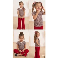 İkikareshop 6-7-8 Yaş Toka Detaylı Full Likra Çocuk Takımı