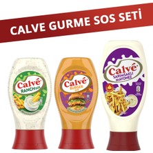 Calve Burger Sos 245G + Sarımsaklı Mayonez 400 gr + Ranch Sos 245G