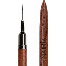 Ahşap Nail Art Liner Tırnak Çizim Fırçası Kapaklı 7mm WNLN-007RB