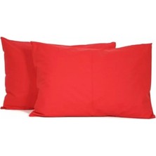 55 x 75 cm Büyük Boy Yastık Kılıfı Ranforce % 100 Pamuklu 2 Adet Fermuarlı