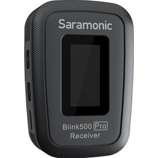 BLINK500 Pro Yaka Mikrofonu Seti Için Saramonic BLINK500 Pro Kablosuz Alıcı (Rx), Ios Kamera ve Android Akıllı Telefon ile Uyumludur.