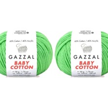 Gazzal  Baby Cotton 3466 Pamuklu Amigurumi Ipi - 2 Yumak