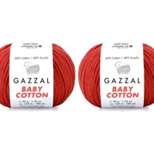 Gazzal  Baby Cotton 3418 Pamuklu Amigurumi Ipi - 2 Yumak