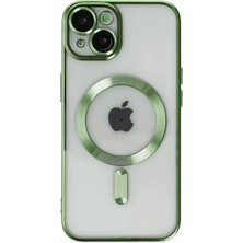 Nacario Newface Iphone 14 Kılıf Kross Magneticsafe Kapak - Koyu Yeşil