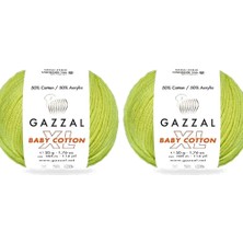 Gazzal  Baby Cotton Xl 3457XL Pamuklu Amigurumi Ipi - 2 Yumak
