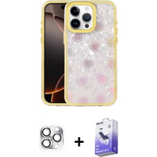 Marsilyan™- iPhone 16 Pro Max Kılıf Odak Prime - Siyah Bilvis 5in1 5d Magic Hayalet Cam Ekran Koruyucu + Pers Alüminyum Kamera Lens - Gs