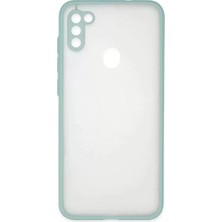 Nacario Newface Galaxy A11 Kılıf Montreal Silikon Kapak - Turkuaz