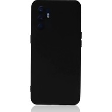 Nacario Newface Reno 6 Kılıf Nano Içi Kadife Silikon - Siyah
