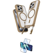 Cepte Apple Uyumlu iPhone 14 Pro Max Kılıf Atlas Doku Koleksiyonu Ikili Koruma Seti Najmaddin