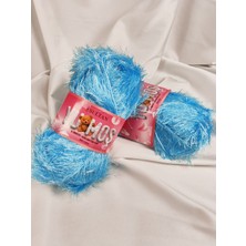 Sultan Yumoş Sakallı Turkuaz El Örgü Ipi 100GR. (2 Adet) - Renk: 45