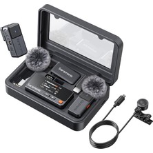 Saramonic Air Kablosuz Yaka Mikrofonu, Şarj Kutulu, Harici Ø9,7 mm Mikrofon, Cep Telefonu Mikrofonu, 48KHZ/24BIT, 90 Db Snr, Usb-C'li Mini Klipsli Mikrofon, Uygulama Kontrolü, 300 M