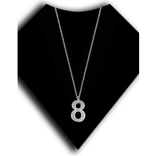 Roxx Jewellery 925 Ayar Gümüş 8 Sayısı Erkek Kolye