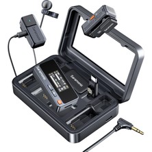 Saramonic Air Kablosuz Yaka Mikrofonu - Taşınabilir Şarj Kutusu, iPhone 15/16 Serisi Için 48KHZ/24BIT, 90DB Snr Özellikli Ø9,7 mm Mini Klipsli Mikrofon, Vlog, Tiktok Için