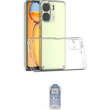 Cepte Xiaomi Uyumlu Redmi 13C Kılıf Zirve Doku Ikili Koruma Seti Najmaddin