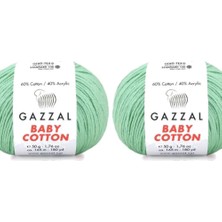 Gazzal  Baby Cotton 3425 Pamuklu Amigurumi Ipi - 2 Yumak