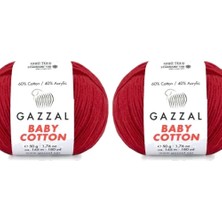Gazzal  Baby Cotton 3439 Pamuklu Amigurumi Ipi - 2 Yumak