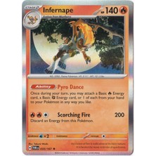 Infernape [reverse Holo] 033/167 - Twilight Masquerade - Pokemon Kartı (Mint)