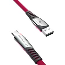 Nacario Konfulon DC18 Type-C Kablo 1m 5A - Kırmızı