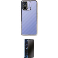 Cepte Xiaomi Uyumlu Redmi 12C Kılıf Vadi Minimal Ikili Koruma Seti Najmaddin