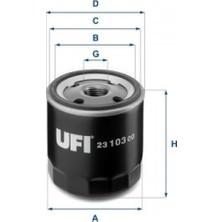 Ufi Depomix Yag Filtresi Fiesta Cb1 08 12 V 02 Focus Cak 98 05 Ii Iii Fusion 02 12 C Max 06 11 Mondeo Iii 00 07