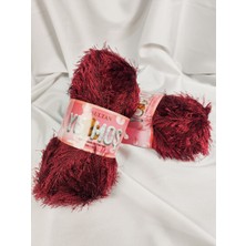 Sultan Yumoş Sakallı Bordo El Örgü Ipi 100GR. (2 Adet) - Renk: 39