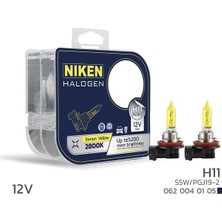 Depomix Niken 12V H11 55W Sari Işik Ampul PG319-2 2800K