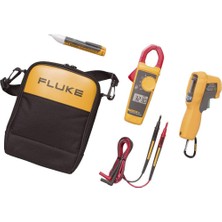 Fluke FL62MAX+/323/1AC Kızılötesi Termometre + Pens Metre + Gerilim Test Cihazı Kiti