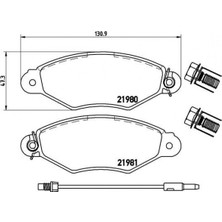 Valeo Depomix Ön Fren Balatasi Renault Kangoo 97 Clio Symbol I 98 Citro N Xsara 97 02 Peugeot 306 96 01