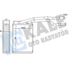 Kale Depomix Kalorifer Ford Fiesta 02 14-Ecosport 03 12 Brazing Al-Al 195X142.5X52 Kalorifer Radyatörü