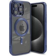 Nacario Newface Iphone 15 Kılıf Kross Magneticsafe Kapak - Lacivert