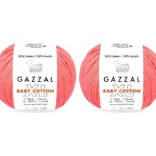 Gazzal  Baby Cotton Xl 3460XL Pamuklu Amigurumi Ipi - 2 Yumak
