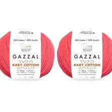 Gazzal  Baby Cotton Xl 3458XL Pamuklu Amigurumi Ipi - 2 Yumak