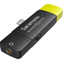 Saramonic BLINK500 Pro Kablosuz Yaka Mikrofonu Alıcısı BLINK500 Pro B5/b6 USB Tip-C Alıcı Android Akıllı Telefonlar Tabletler ile Uyumlu IPHONE15 Vlog Video Kaydı (Rxuc)
