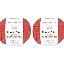 Gazzal  Baby Cotton Xl 3418XL Pamuklu Amigurumi Ipi - 2 Yumak