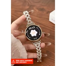Nezih Case Huawei Watch GT4 / GT5 / GT6 41mm / GT5 Pro 42mm Uyumlu Şık Mücevher Bileklik Kordon 18mm