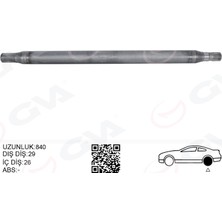 GVA Depomix Aks Mili Arka Sol Ince Kisa 840MM Mercedes Sprinter B906 . Vw Crafter 30-35-50 Z:26-29
