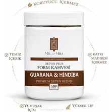 Mel and Mira Detoxplus Premium Form Kahvesi 200G | Hindiba, Guarana ve Kakao Içerikli Yüksek Etkili Karışım
