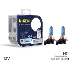 Depomix Niken 12V H11 55W Beyaz Işik Ampul PG319-2 5000K