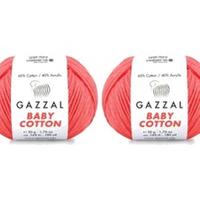 Gazzal  Baby Cotton 3460 Pamuklu Amigurumi Ipi - 2 Yumak