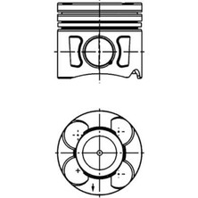 Kolben Depomix Motor Piston Segman Std 69.60MM Euro5 Astra J-Corsa D-Fiorino-Linea 1.3 16V A13DTE Starstop Var 90PS 87-435700-02