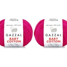 Gazzal  Baby Cotton 3461 Pamuklu Amigurumi Ipi - 2 Yumak