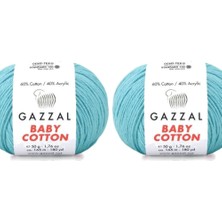 Gazzal  Baby Cotton 3451 Pamuklu Amigurumi Ipi - 2 Yumak