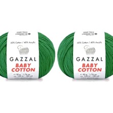 Gazzal  Baby Cotton 3456 Pamuklu Amigurumi Ipi - 2 Yumak