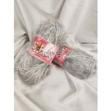 Sultan Yumoş Sakallı Gümüş Gri El Örgü Ipi 100GR. (2 Adet) - Renk: 36