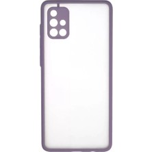 Nacario Newface Galaxy A71 Kılıf Montreal Silikon Kapak - Mor